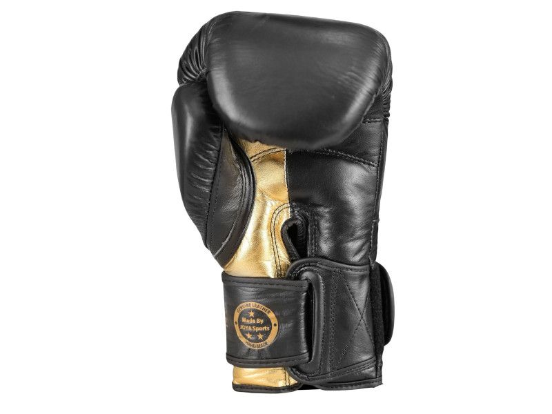 Joya kickbokshandschoen 'FALCON' - Leer Zwart/Goud - Afbeelding 3